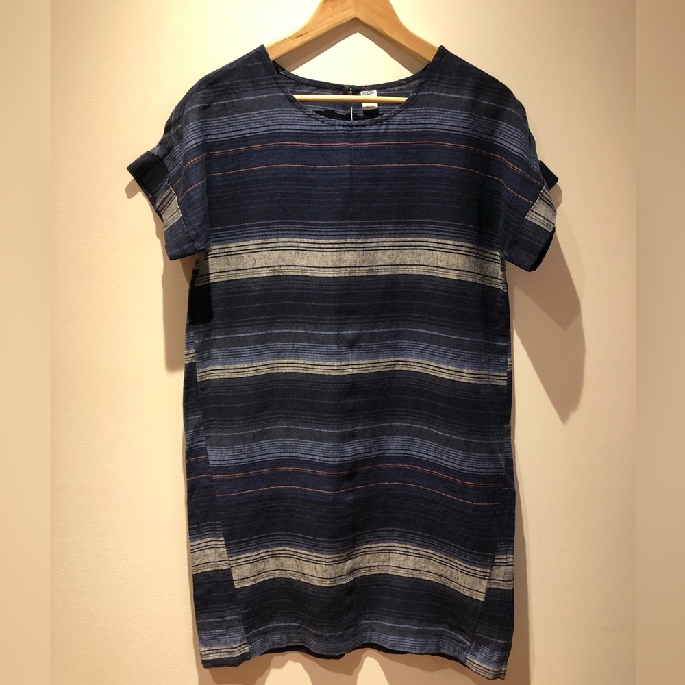 Old Navy Linen/Cotton Blend Striped Woven Dress - Size XS